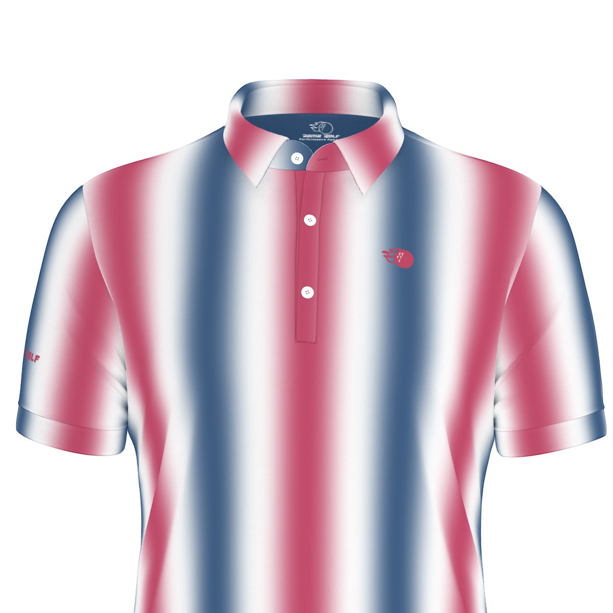 Red, White and Birdie Performance Polo