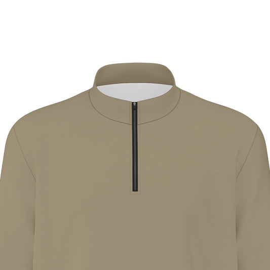 Bronze Mist Quarter Zip Sweater