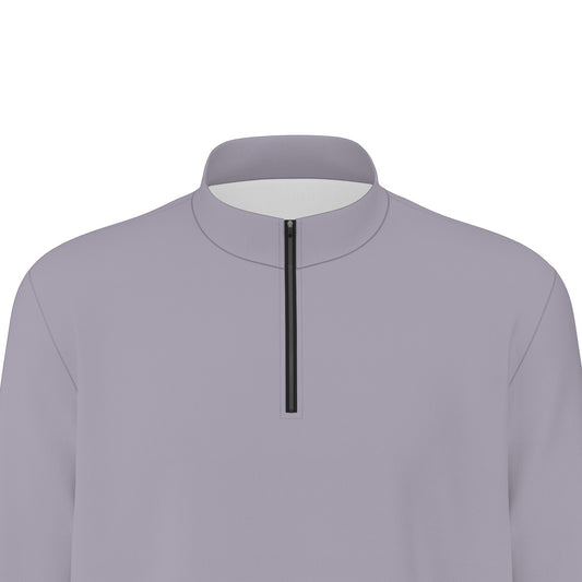 Heather Dusk Quarter Zip Sweater