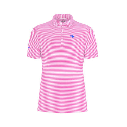 The Caddie Striped Performance Polo Shirt