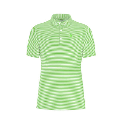 The Caddie Striped Performance Polo Shirt