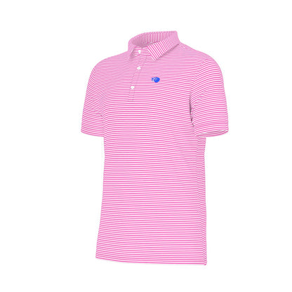 The Caddie Striped Performance Polo Shirt