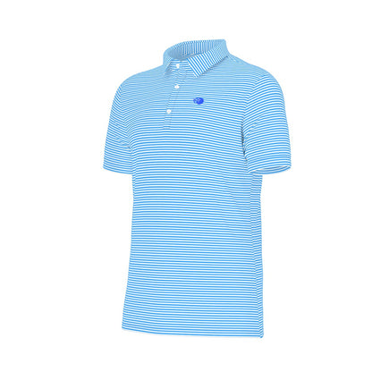 The Caddie Striped Performance Polo Shirt