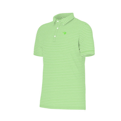 The Caddie Striped Performance Polo Shirt