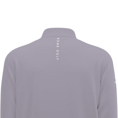 Heather Dusk Quarter Zip Sweater