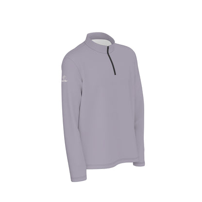 Heather Dusk Quarter Zip Sweater