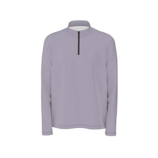 Heather Dusk Quarter Zip Sweater