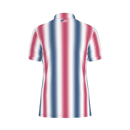 Red, White and Birdie Performance Polo