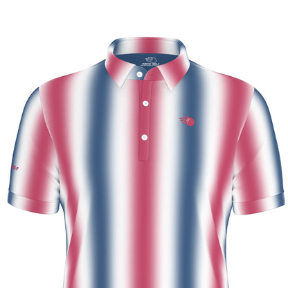 Red, White and Birdie Performance Polo