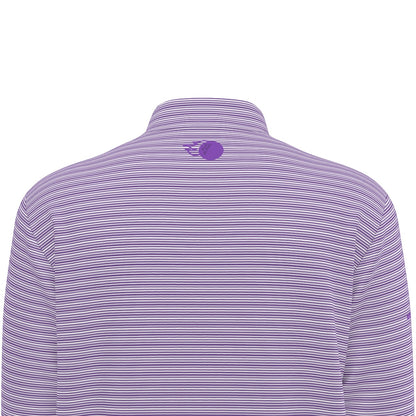 Frog Town Striped Men's Quarter Zip Pullover