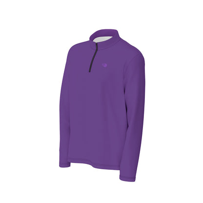 Frog Town Solid Men's Quarter Zip Pullover