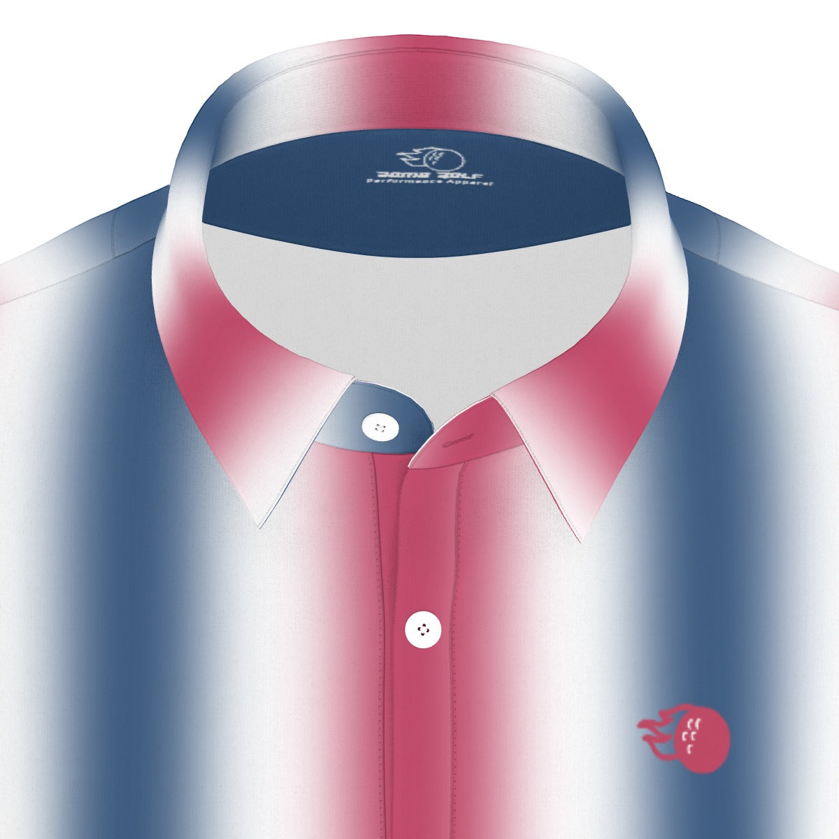 Red, White and Birdie Performance Polo