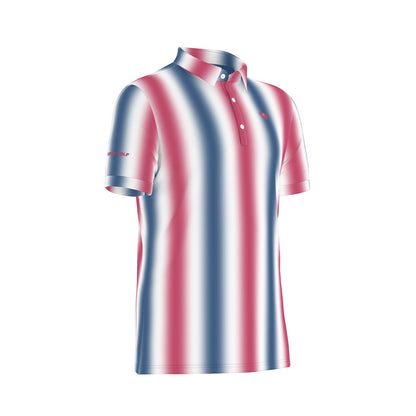 Red, White and Birdie Performance Polo