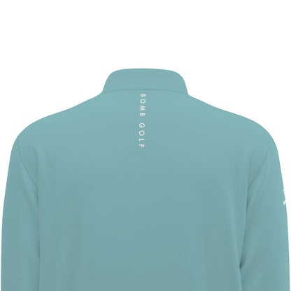 Turquoise Twilght Quarter Zip Sweater