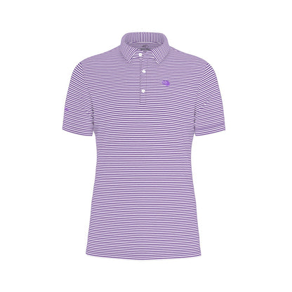 The Caddie Striped Performance Polo Shirt