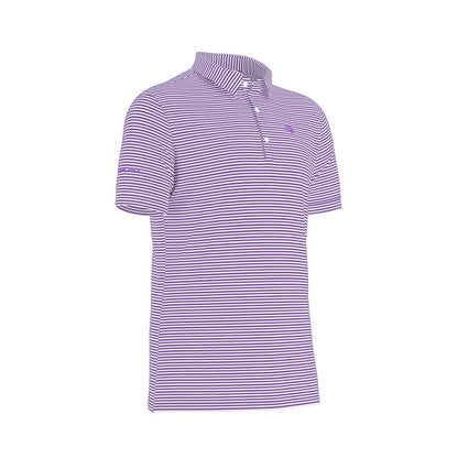 The Caddie Striped Performance Polo Shirt