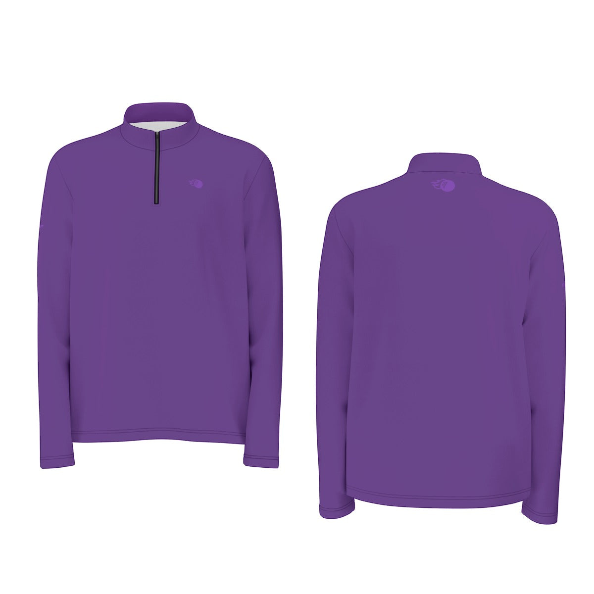 Frog Town Solid Men's Quarter Zip Pullover