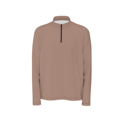 Mystic Mocha Quarter Zip Sweater