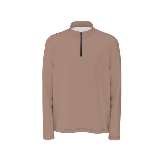 Mystic Mocha Quarter Zip Sweater