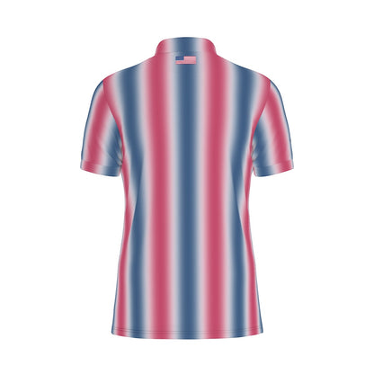Red, White and Birdie Performance Polo