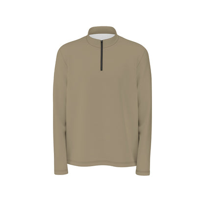 Bronze Mist Quarter Zip Sweater