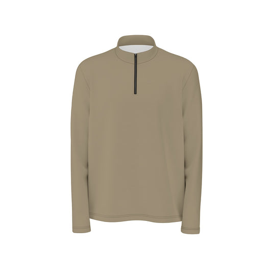 Bronze Mist Quarter Zip Sweater