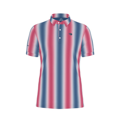 Red, White and Birdie Performance Polo
