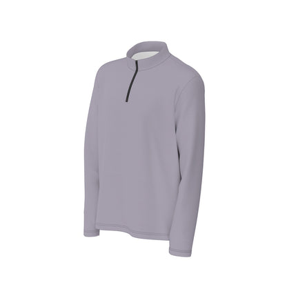 Heather Dusk Quarter Zip Sweater