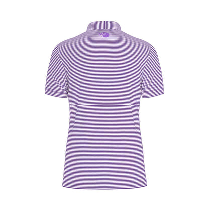 The Caddie Striped Performance Polo Shirt