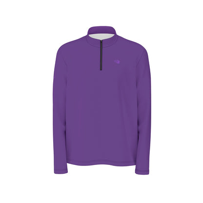 Frog Town Solid Men's Quarter Zip Pullover