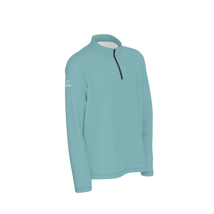 Turquoise Twilght Quarter Zip Sweater