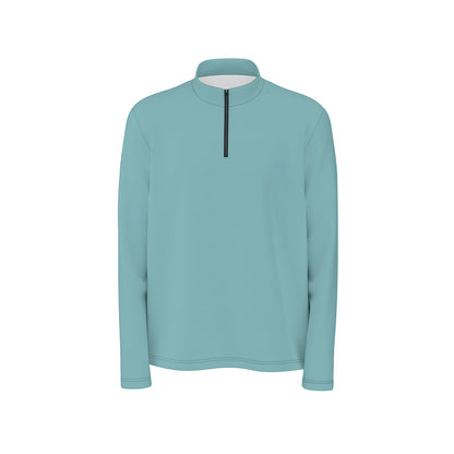 Turquoise Twilght Quarter Zip Sweater