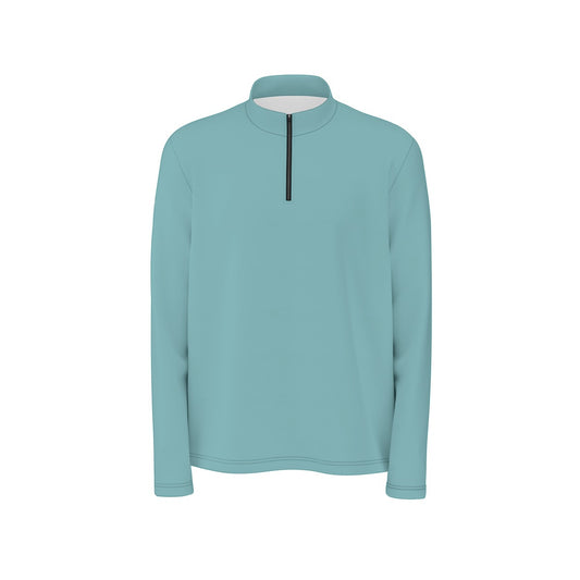 Turquoise Twilght Quarter Zip Sweater