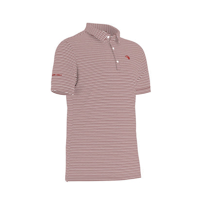 The Caddie Striped Performance Polo Shirt