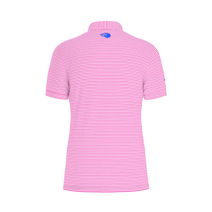 The Caddie Striped Performance Polo Shirt