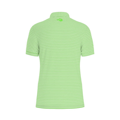 The Caddie Striped Performance Polo Shirt