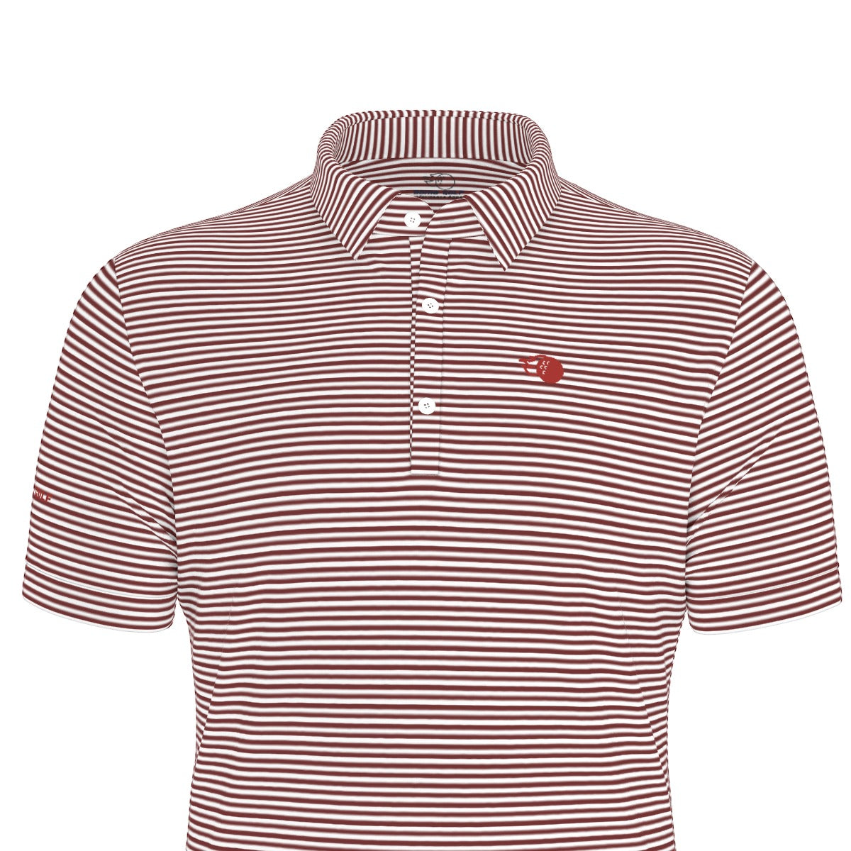 The Caddie Striped Performance Polo Shirt