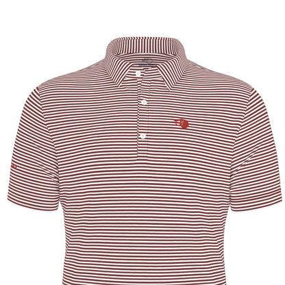 The Caddie Striped Performance Polo Shirt