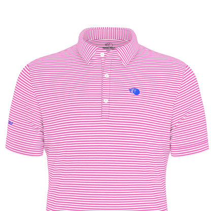 The Caddie Striped Performance Polo Shirt
