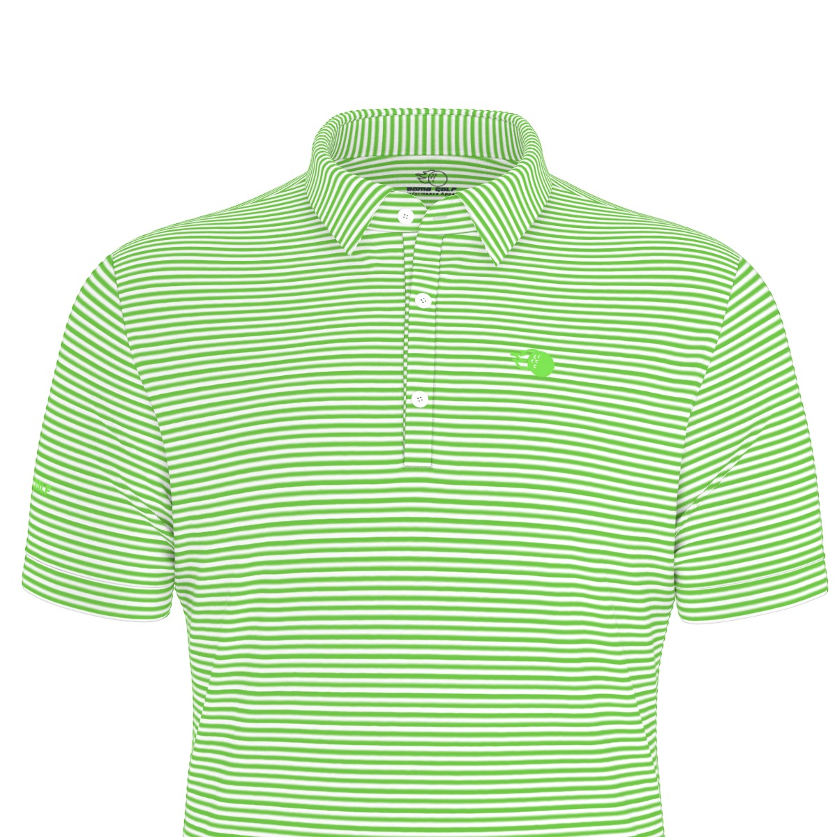 The Caddie Striped Performance Polo Shirt