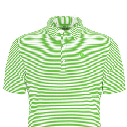 The Caddie Striped Performance Polo Shirt