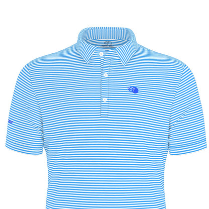 The Caddie Striped Performance Polo Shirt