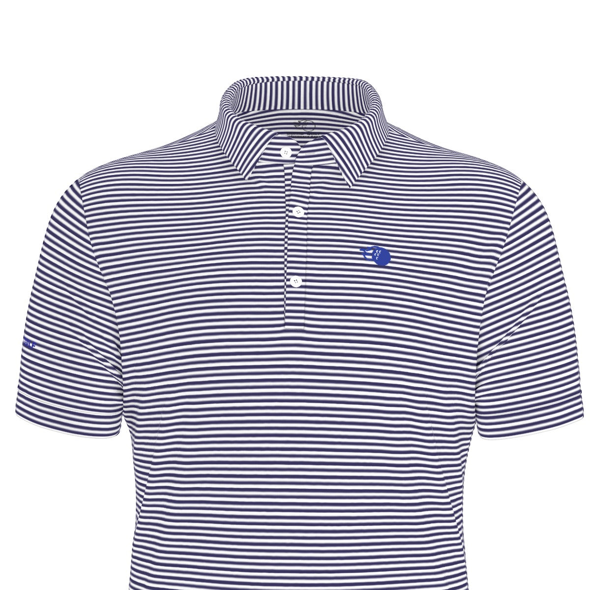 The Caddie Striped Performance Polo Shirt