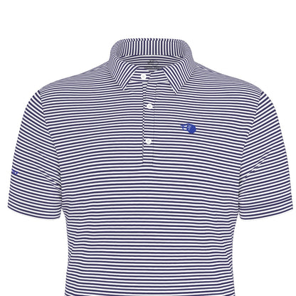 The Caddie Striped Performance Polo Shirt