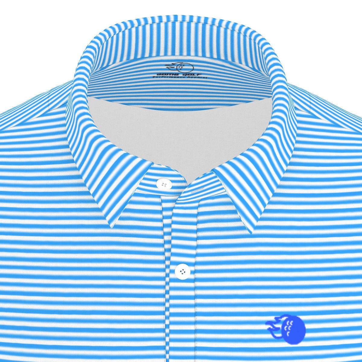 The Caddie Striped Performance Polo Shirt