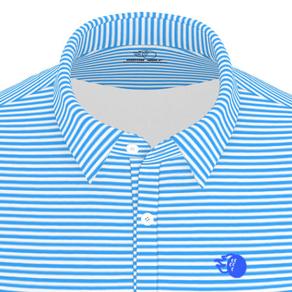 The Caddie Striped Performance Polo Shirt