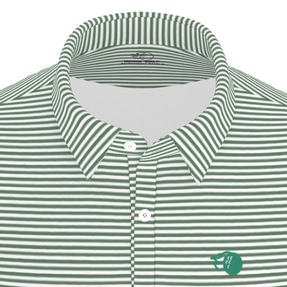 The Caddie Striped Performance Polo Shirt
