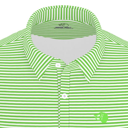 The Caddie Striped Performance Polo Shirt