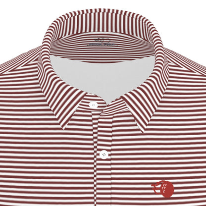The Caddie Striped Performance Polo Shirt