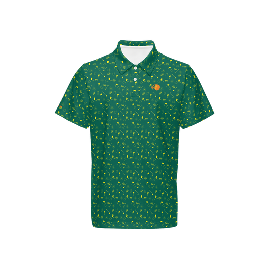 Bomb Golf Augusta Traditions performance polo shirt, a celebration of the Masters golf tournament